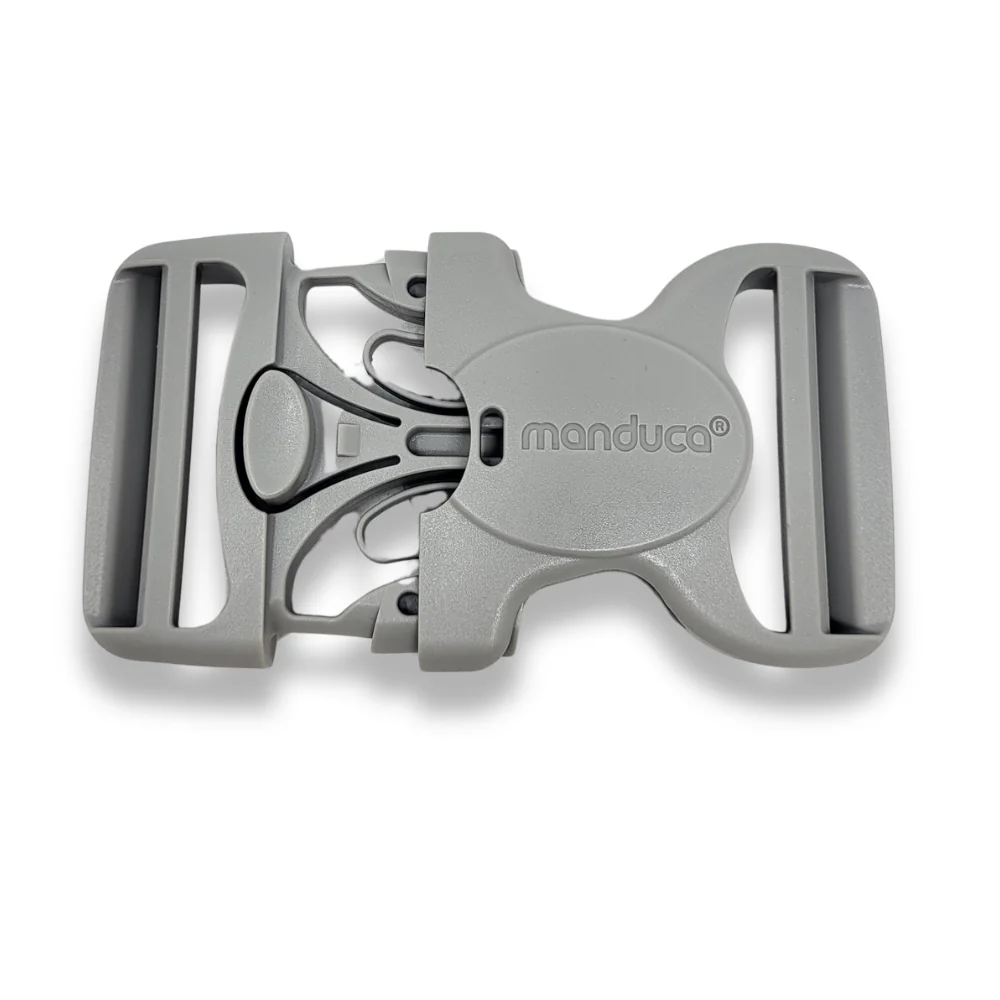 manduca® XT Hüftgurt-Steckschnalle, 50 mm, grau