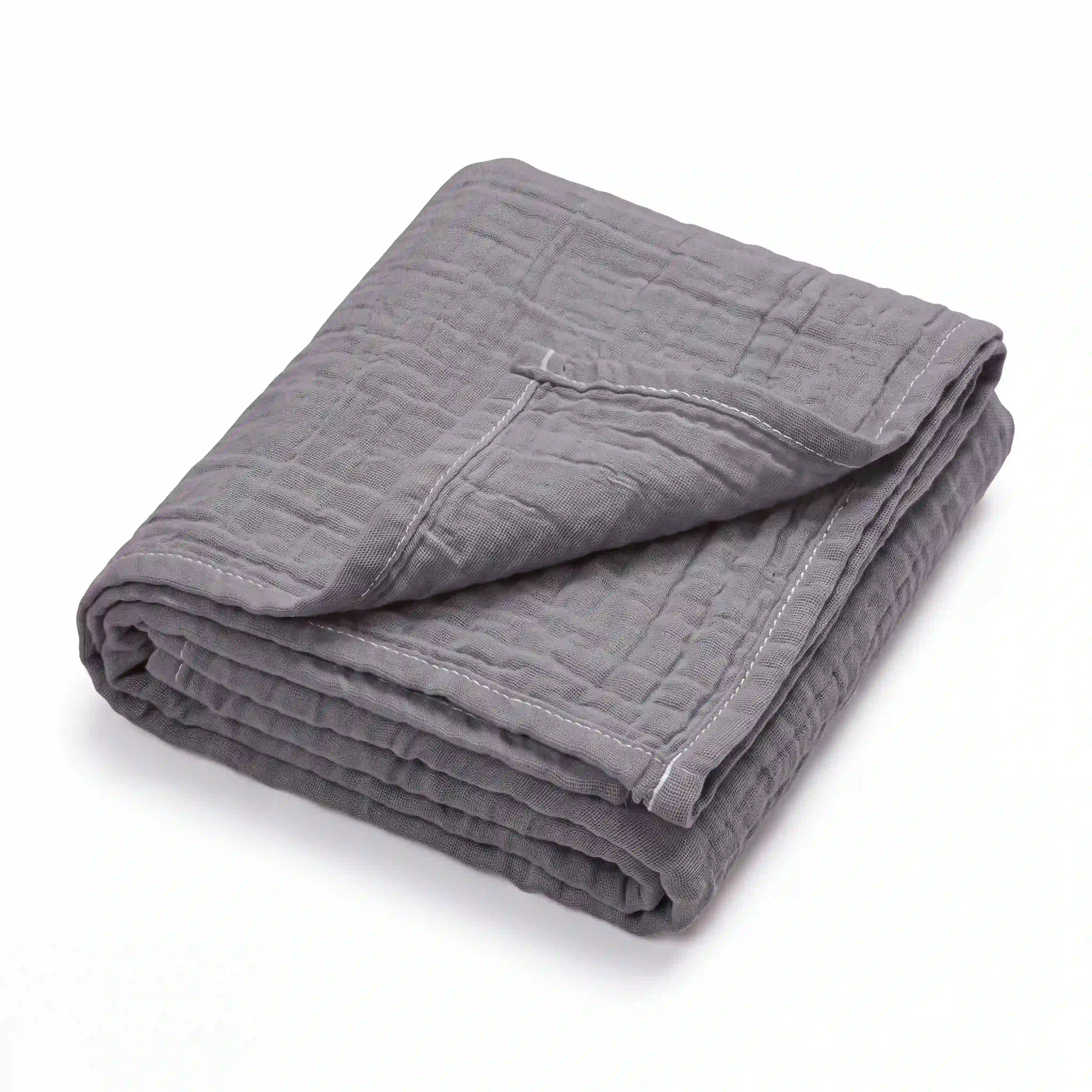 pic Bear Babydecke Kuscheldecke 70x100cm, Granit Musselin