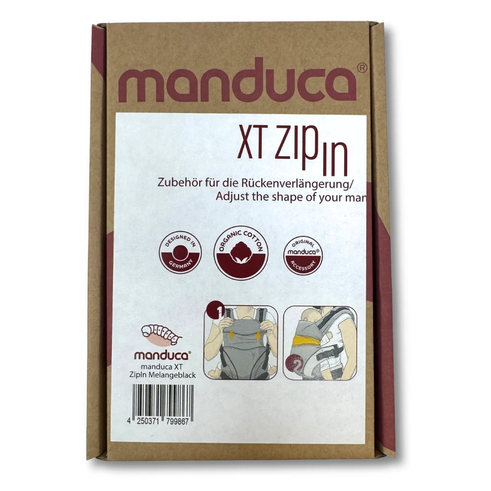 manduca® XT ZipIn, Melange-Black