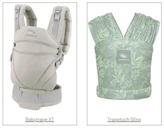 Shop-Kategorie Übersicht: manduca XT Babytrage und Sling Tragetuch im Vergleich