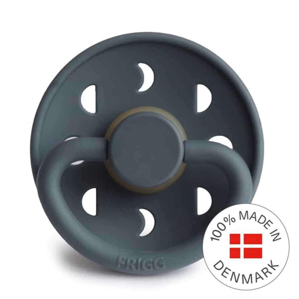 FRIGG Kirsch-Schnuller aus 100% Natur, Blue/Slate