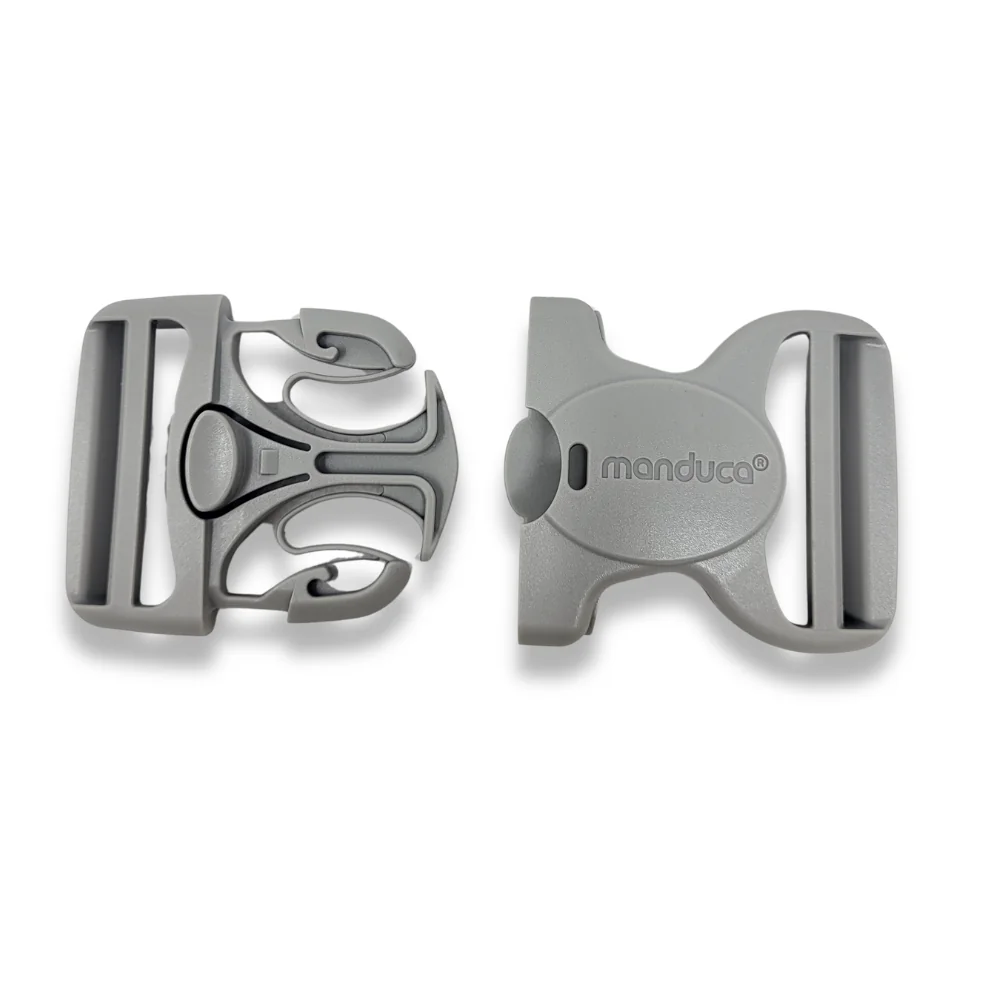 manduca® XT Hüftgurt-Steckschnalle, 50 mm, grau