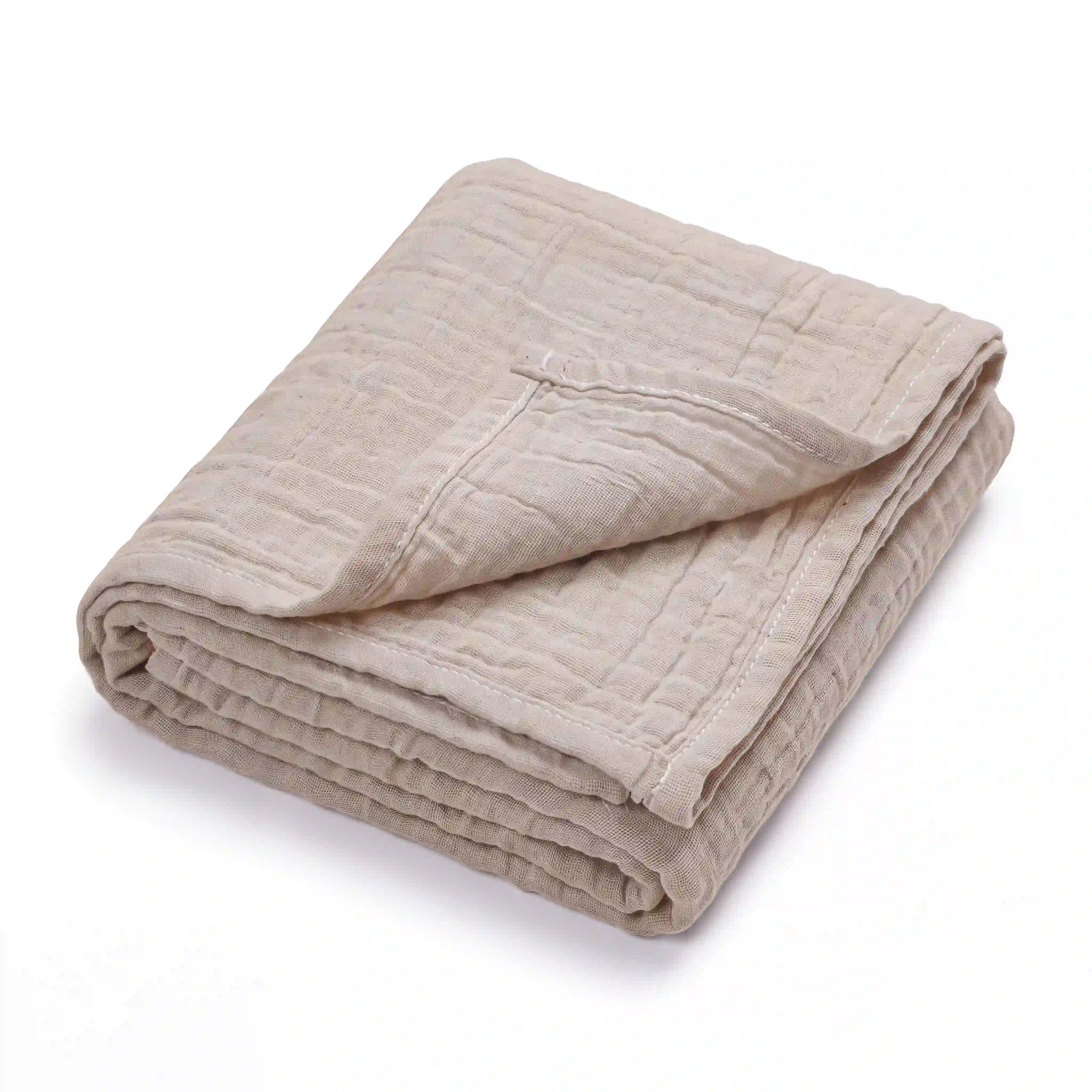 pic Bear Babydecke Kuscheldecke 70x100cm, oyster mushroom Musselin